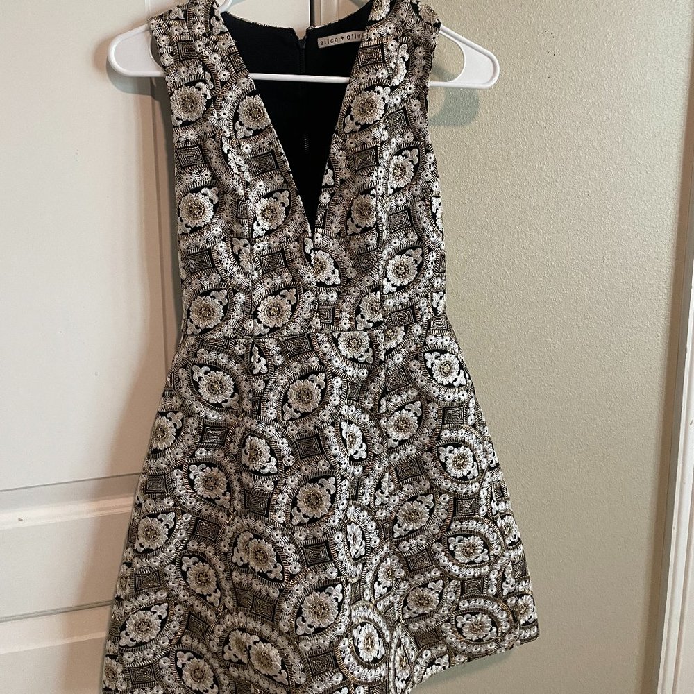 Alice and Olivia detailed dress